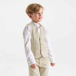 Gilet veston beige Garçon