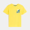 T-shirt manches courtes à message jaune Garçon T-shirt manches courtes à message jaune Garçon