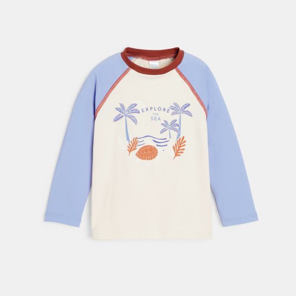 T-shirt anti UV manches longues beige bébé garçon T-shirt anti UV manches longues beige bébé garçon