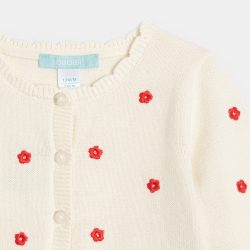 سترة من قماش التريكو بيضاء...