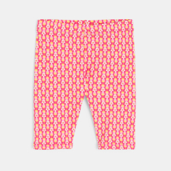 سترة طفلة رضيعة بطبعة فاكهة وزهور وردية اللون