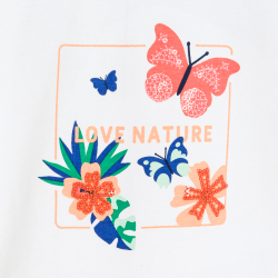 T-shirt manches smockées...