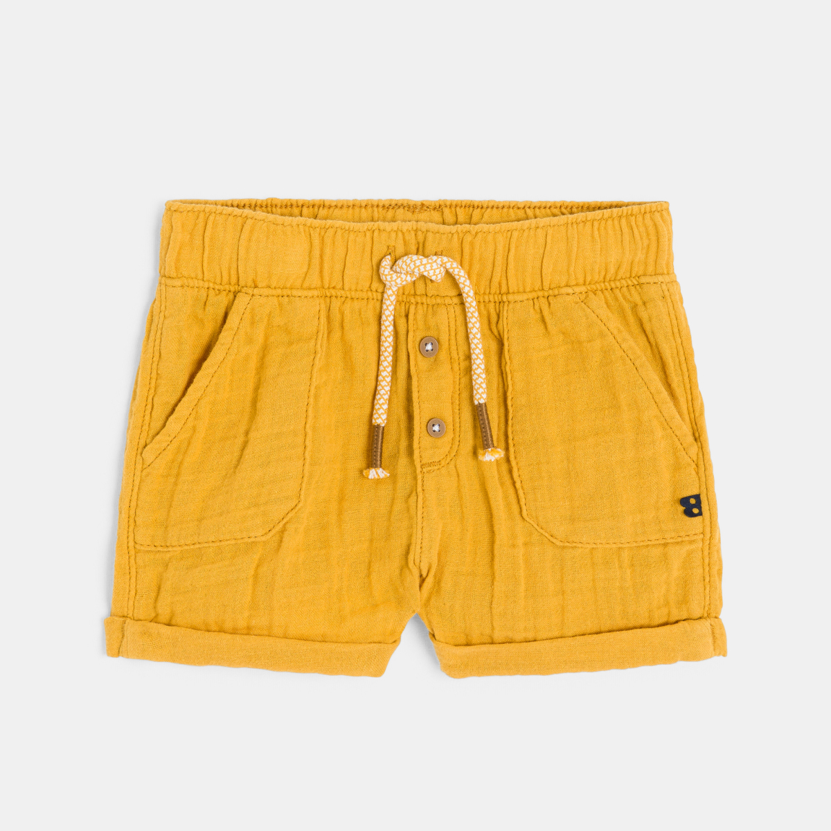 Short coton léger gaufré bébé garçon Short coton léger gaufré bébé garçon