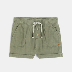 Short coton léger gaufré bébé garçon