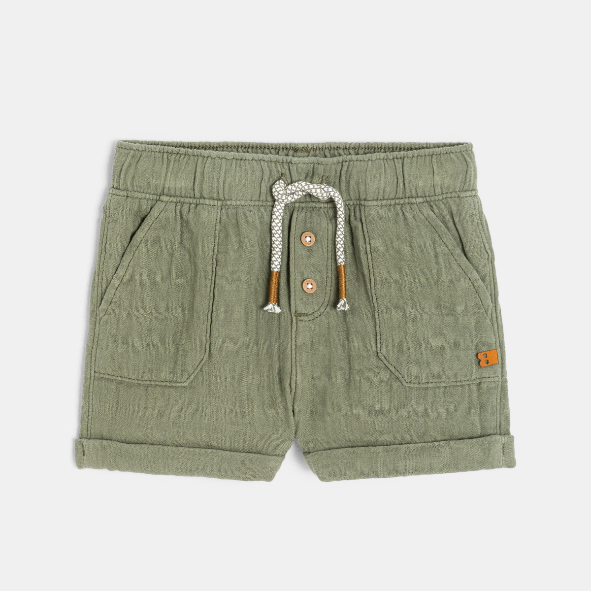 شورت قطن خفيف منقوش للولد الرضيع شورت قطن خفيف منقوش للولد الرضيع