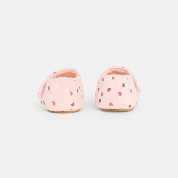 Chaussons cœurs rose bébé fille Chaussons cœurs rose bébé fille