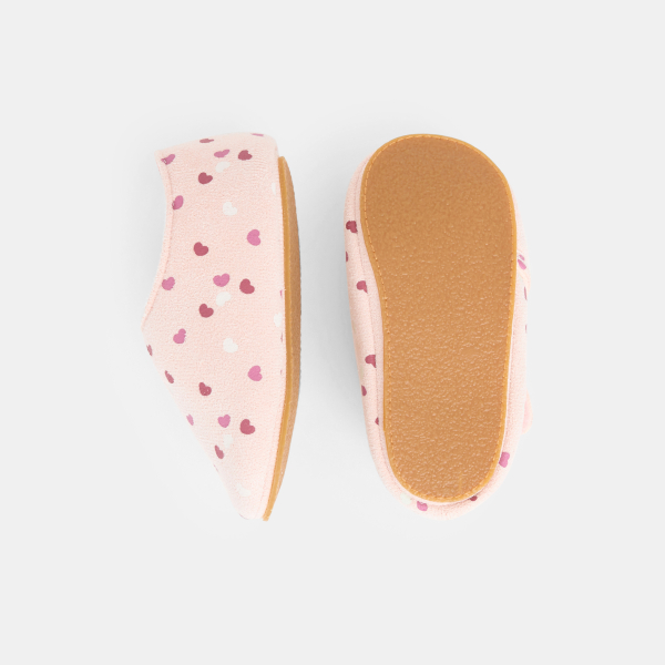 Chaussons cœurs rose bébé fille Chaussons cœurs rose bébé fille