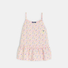 Débardeur en jersey imprimé et volanté rose Fille Débardeur en jersey imprimé et volanté rose Fille