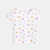 T-shirt papillons blanc bébé fille T-shirt papillons blanc bébé fille