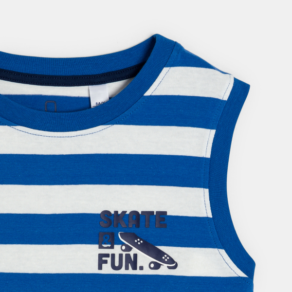 Débardeur rayé bleu Garçon Débardeur rayé bleu Garçon
