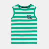 Débardeur rayé vert Garçon Débardeur rayé vert Garçon