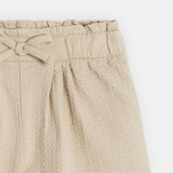 شورت بخصر عالٍ من القطن...