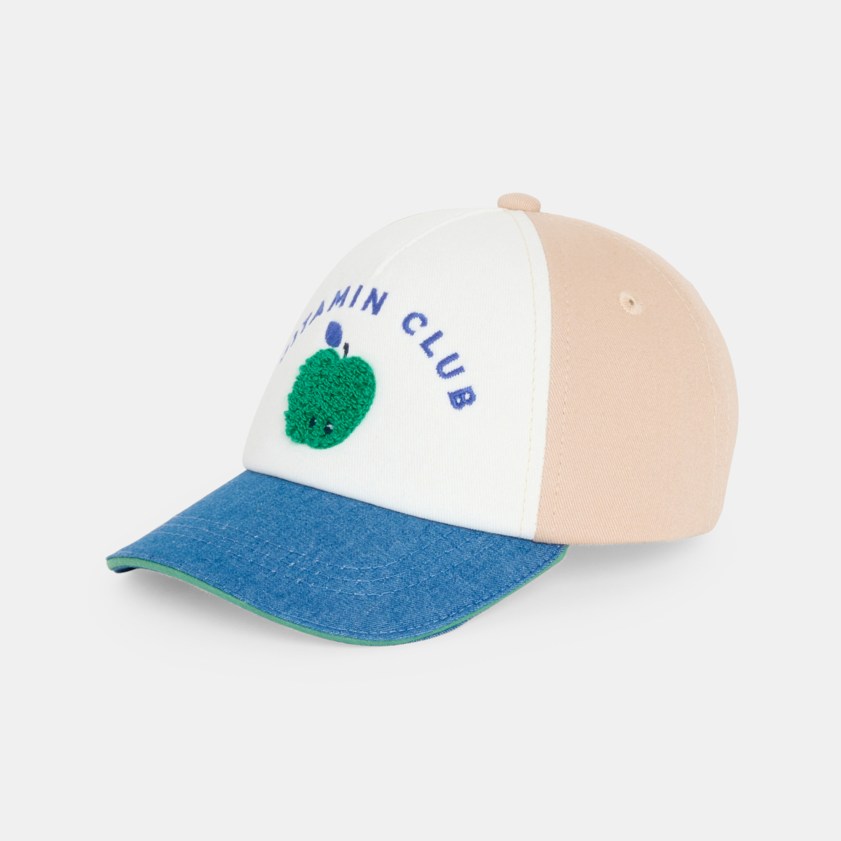 قبعة عليها صورة تفاحة متعددة الألوان، للصبي الصغير قبعة عليها صورة تفاحة متعددة الألوان، للصبي الصغير