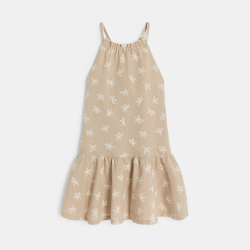 Robe à bretelles en lin...