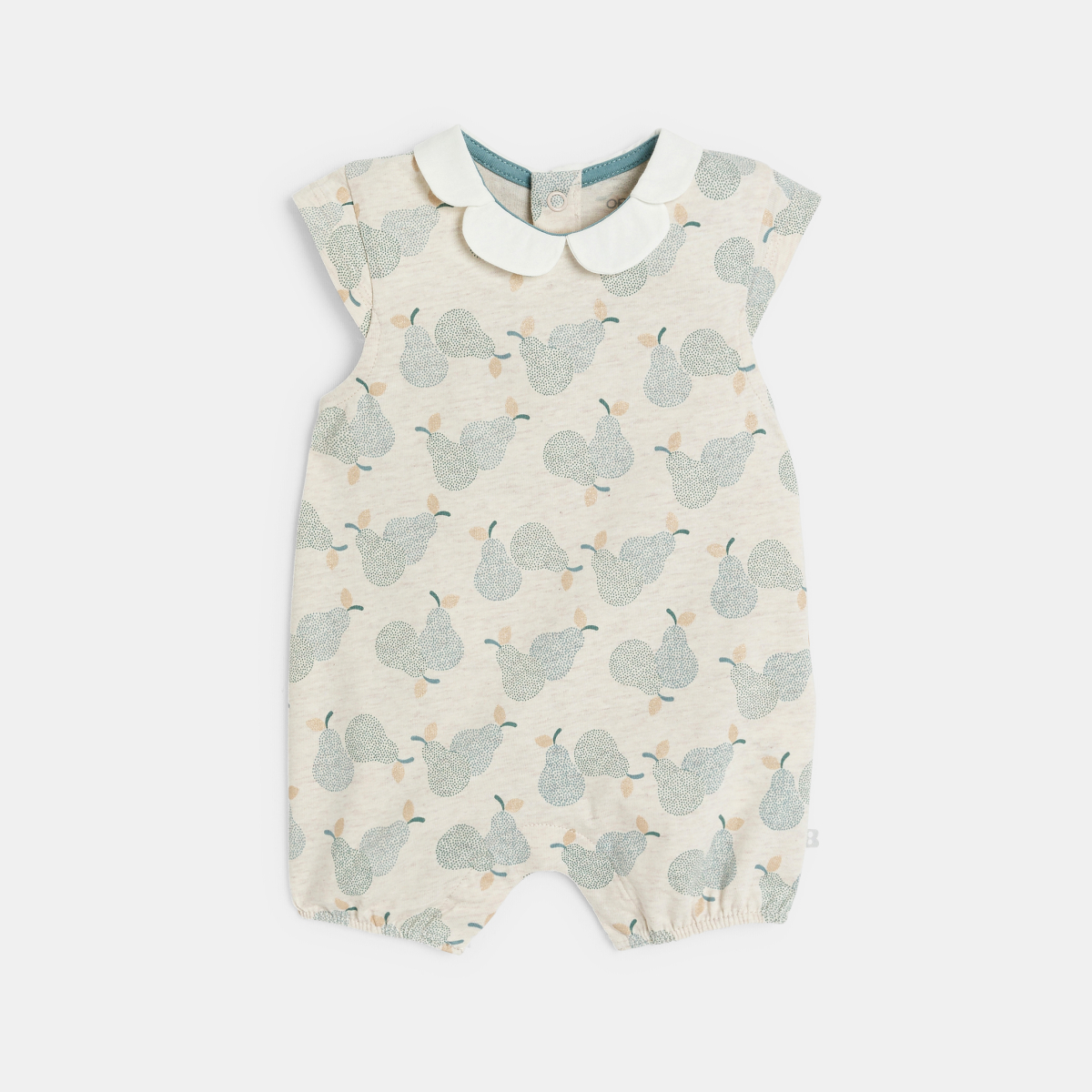 أفرول قصير عليه صورة كمثرى للفتاة الصغيرة، اللون بيج أفرول قصير عليه صورة كمثرى للفتاة الصغيرة، اللون بيج