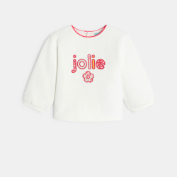 سويت شيرت ميلتون بيج اللون مطبوع، للطفلة الصغيرة