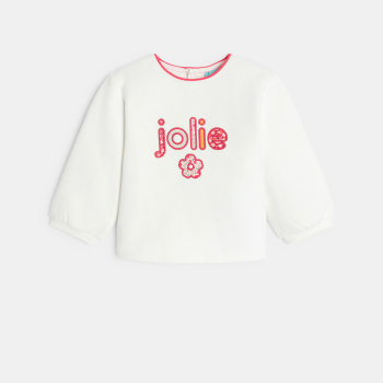 سويت شيرت ميلتون بيج اللون مطبوع، للطفلة الصغيرة