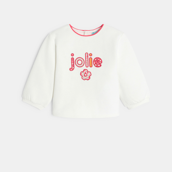 سويت شيرت ميلتون بيج اللون مطبوع، للطفلة الصغيرة سويت شيرت ميلتون بيج اللون مطبوع، للطفلة الصغيرة