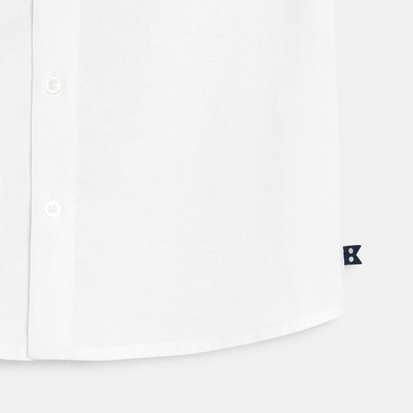 قميص أبيض سادة أنيق للأولاد قميص أبيض سادة أنيق للأولاد