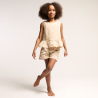 Short imprimé beige Fille Short imprimé beige Fille