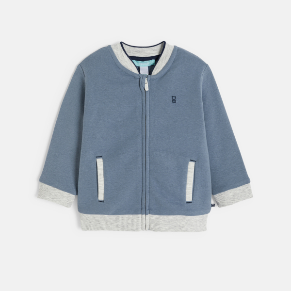 جاكيت تيدي ميلتون أزرق بسحاب، للأولاد الصغار جاكيت تيدي ميلتون أزرق بسحاب، للأولاد الصغار