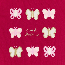 Combi courte papillons rose...