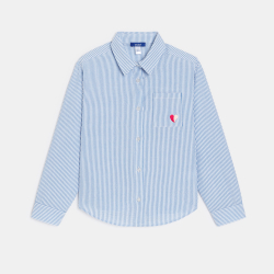 Chemise rayée motif cœur...