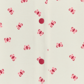 بيجاما بدون أقدام، مرسوم عليها فراشة، للطفلة الصغيرة