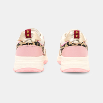 حذاء رياضي للجري برباط، وردي اللون للفتيات