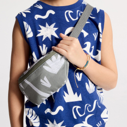 Sac-banane motif imprimé kaki Garçon