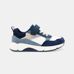 حذاء رياضي dadshoes للركض بأربطة وشريط سكراتش، باللون الأزرق للفتيان