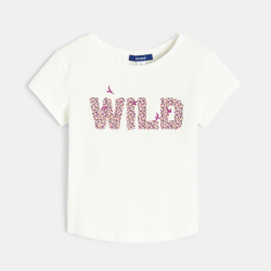 T-shirt à message pailleté...