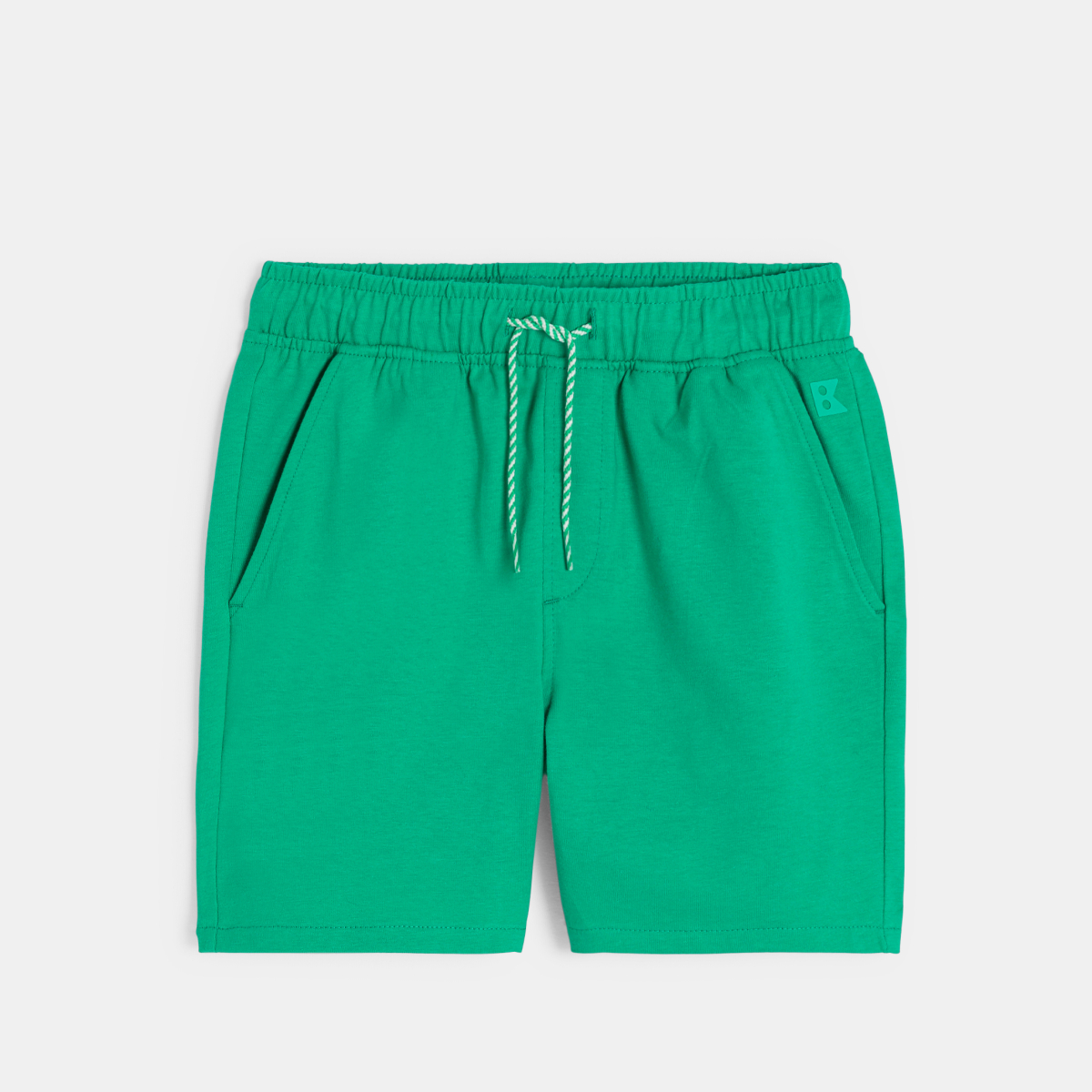 بيجاما برمودا من القطن أخضر للأولاد بيجاما برمودا من القطن أخضر للأولاد