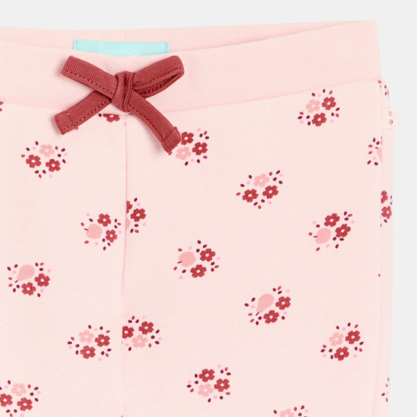 بنطال رياضي للجري من الصوف الناعم، باللون الوردي للفتيات بنطال رياضي للجري من الصوف الناعم، باللون الوردي للفتيات