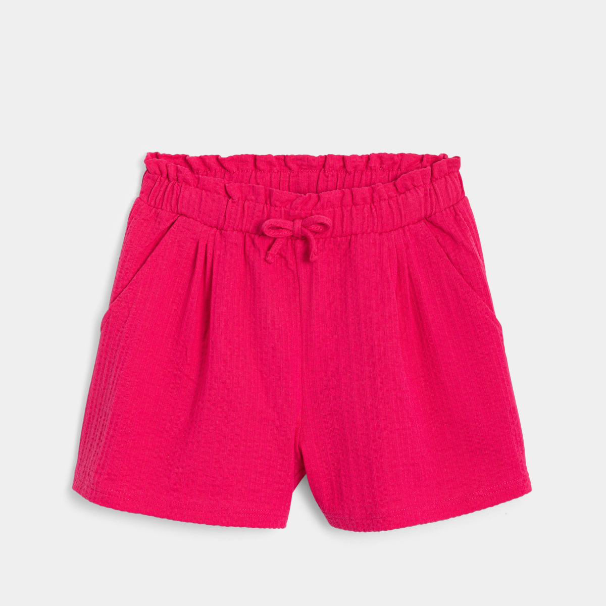 Short souple en jersey fantaisie rose Fille Short souple en jersey fantaisie rose Fille