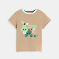 T-shirt fruits beige bébé garçon