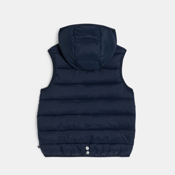 Doudoune sans manches à capuche bleu marine Garçon Doudoune sans manches à capuche bleu marine Garçon