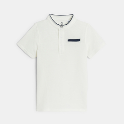 Polo manches courtes blanc...