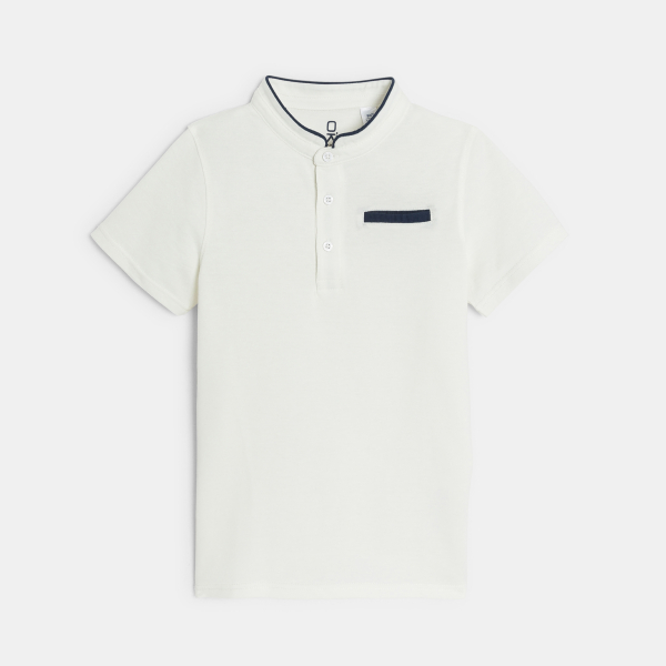 Polo manches courtes blanc Garçon Polo manches courtes blanc Garçon