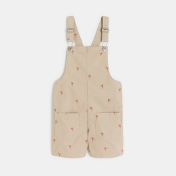 Salopette-short en toile...