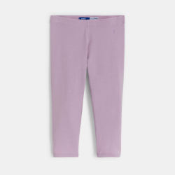 Legging court en jersey violet clair fille