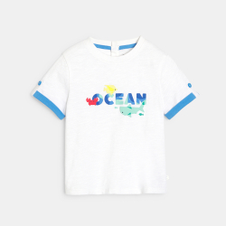 T-shirt océan bleu bébé garçon