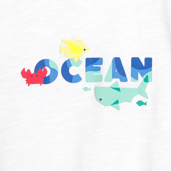 T-shirt océan bleu bébé garçon T-shirt océan bleu bébé garçon