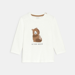 Tee-shirt animal blanc bébé garçon