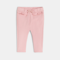 قماط من الصوف الناعم، مع كشكشة باللون الوردي للفتيات الرُضع