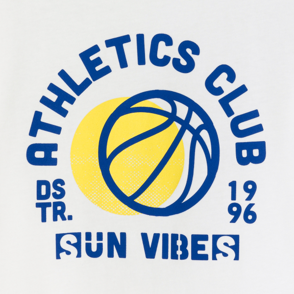 T-shirt manches courtes sportswear blanc Garçon T-shirt manches courtes sportswear blanc Garçon