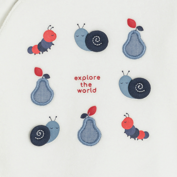 Dors-bien velours blanc bébé garçon Dors-bien velours blanc bébé garçon