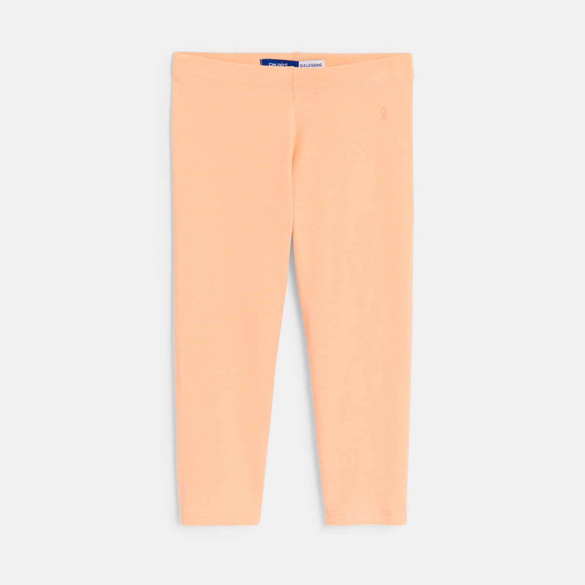 Legging court en jersey orange pastel Fille Legging court en jersey orange pastel Fille