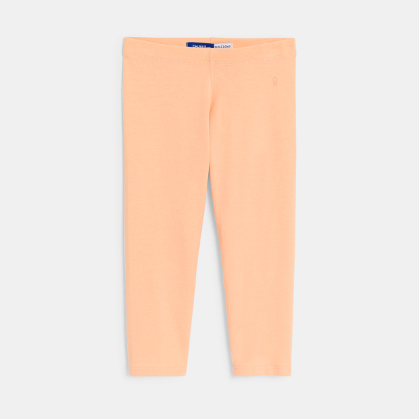 Legging court en jersey orange pastel Fille Legging court en jersey orange pastel Fille
