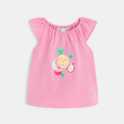 تيشيرت بياقة مطاطية مطبوع...